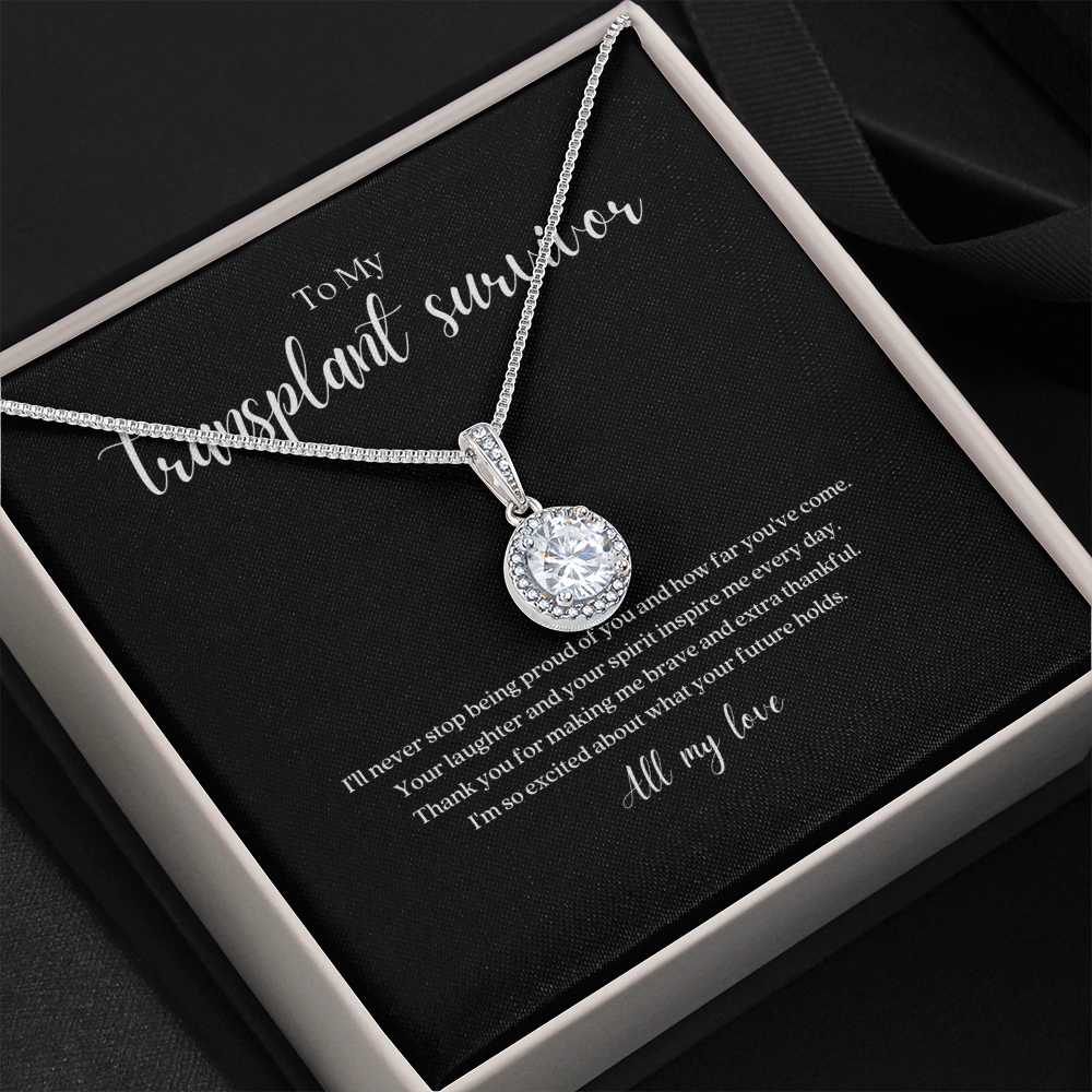 ShineOn Fulfillment Jewelry Standard Box Transplant Survivor Eternal Strength Pendant Necklace