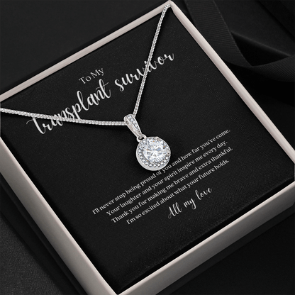 ShineOn Fulfillment Jewelry Standard Box Transplant Survivor Eternal Strength Pendant Necklace
