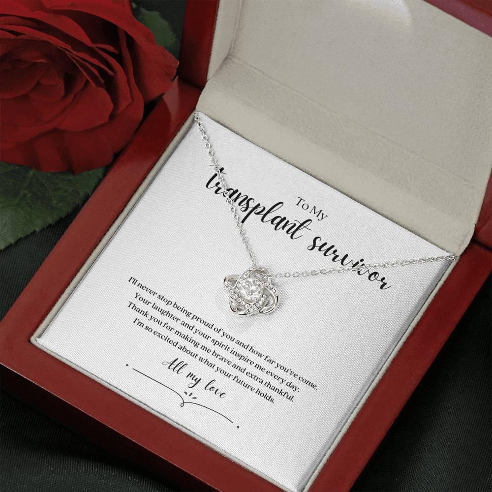 ShineOn Fulfillment Jewelry Mahogany Style Luxury Box Transplant Survivor Knot Necklace