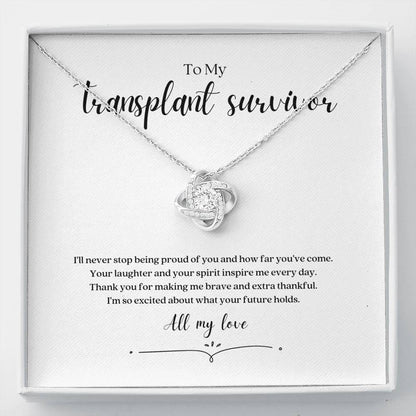 ShineOn Fulfillment Jewelry Standard Box Transplant Survivor Knot Necklace