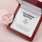 ShineOn Fulfillment Jewelry Mahogany Style Luxury Box Transplant Survivor Necklace and Earring Set